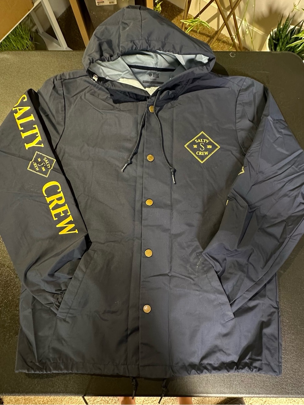 NWOT Salty Crew Men's Tippet Snap Jacket Size L